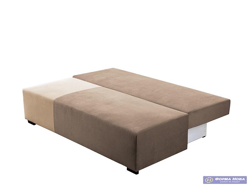 Лежај МИРЕЛО Штоф САНД 16 Светло браон/ Штоф САНД 03 Беж 