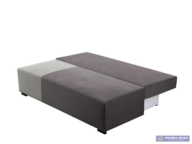 Лежај МИРЕЛО Штоф САНД 21 Сива/ Штоф САНД 82 Светло Сива 