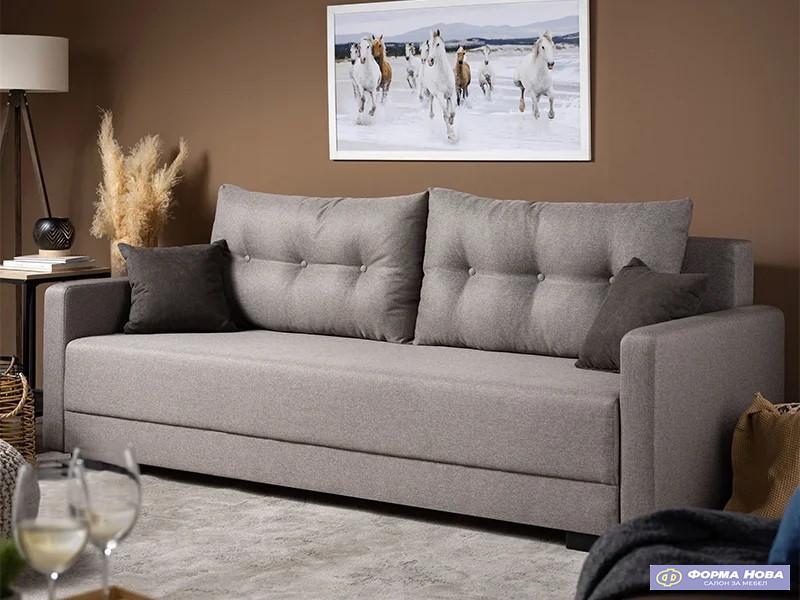 Лежај ЕНЦО Штоф Малмо Њу 90 Светло сива/Штоф Соро 97 Темно сива 