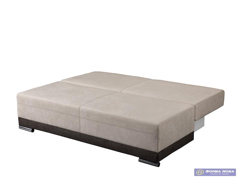 Лежај КРОН штоф Соро 21 беж/штоф Соро 24 Браон 