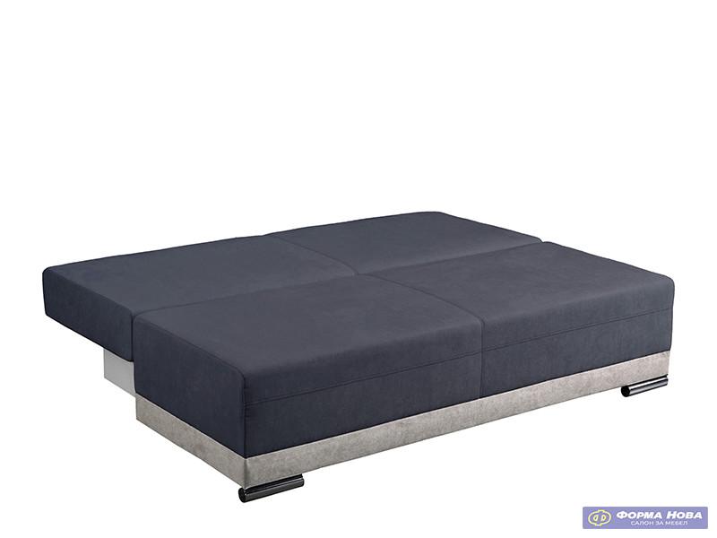 Лежај КРОН штоф Соро 97 Темно сива/штоф Соро 83 Светло сива 