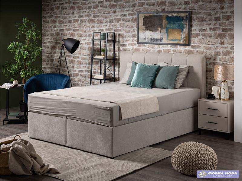 Француски лежај ЛОРЕНЦО Штоф Винд 80 Беж 