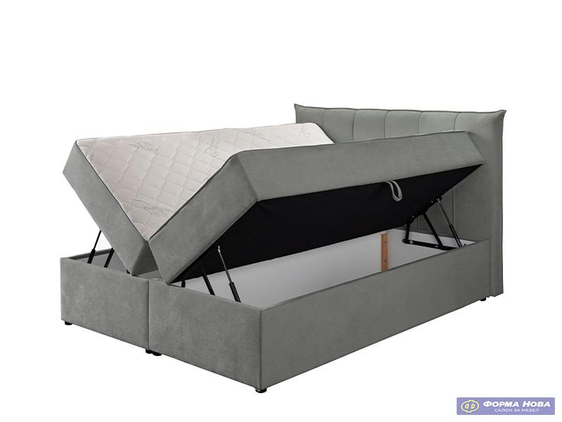 Француски лежај ЛОРЕНЦО Штоф Винд 89 Темно Сива 