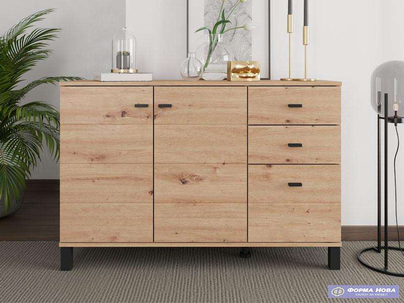 Комода АЛМОНД 115 3К3Ф2В 