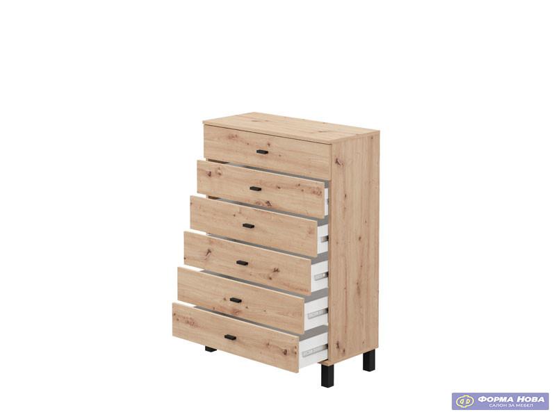 Комода АЛМОНД 77 6Ф 