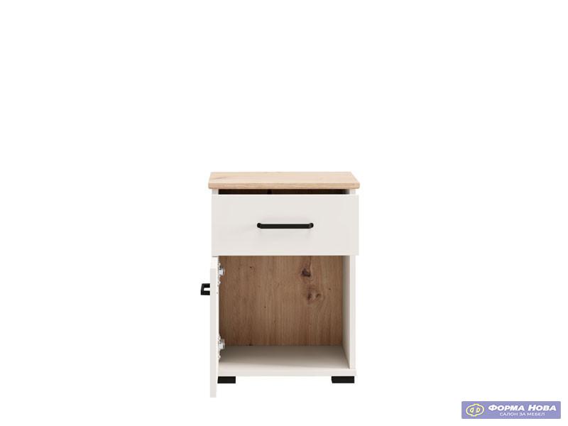 Ноќно ормарче ЛАМБЕТ НО1Ф1В Кашмир мат 