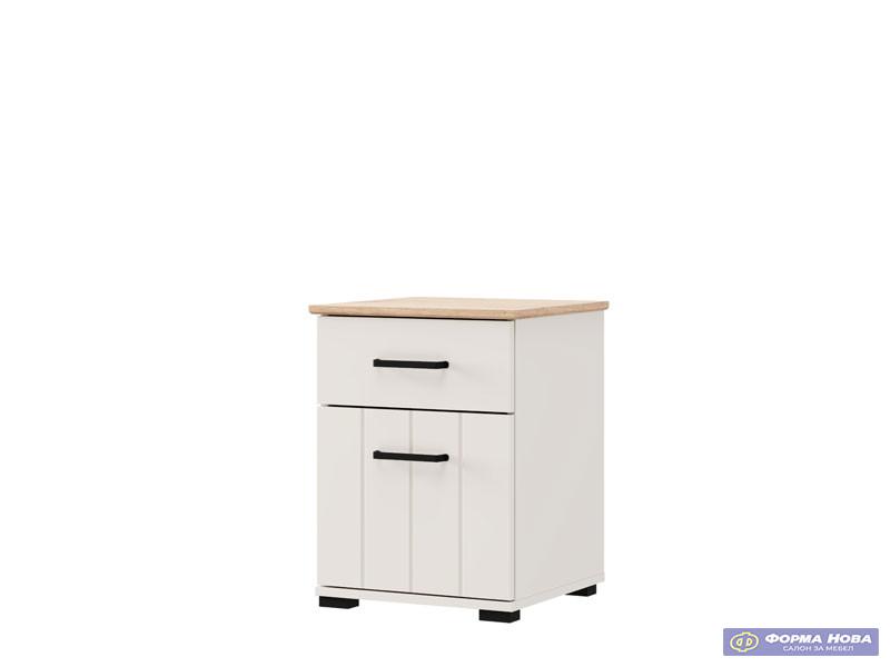 Ноќно ормарче ЛАМБЕТ НО1Ф1В Кашмир мат 