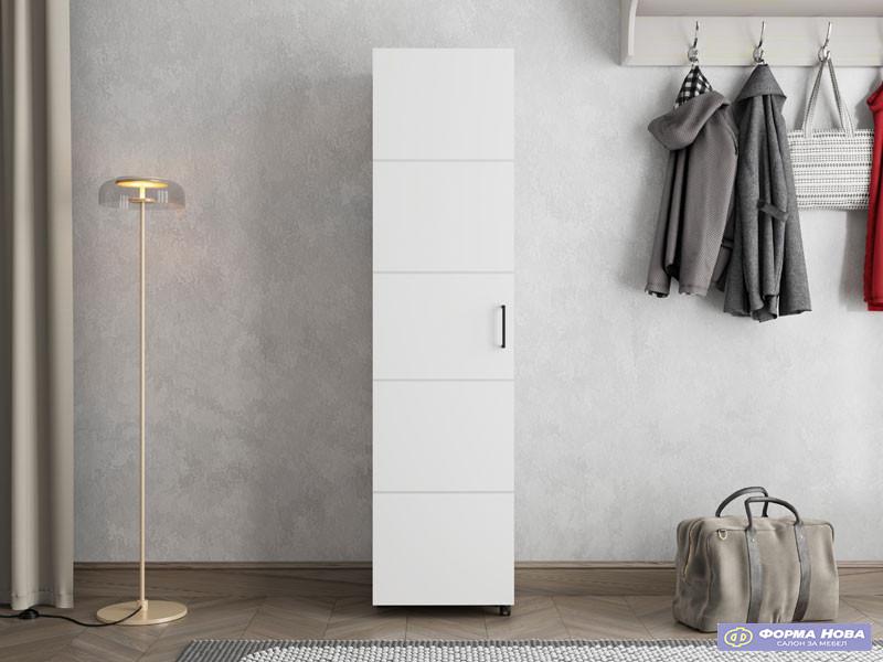 Ормар за чевли ИСЛЕЈ 46 1К х185 Опак бела 