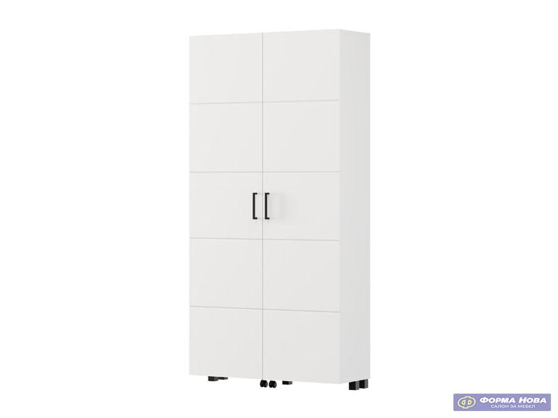 Ормар за чевли ИСЛЕЈ 91 2К х185 Опак бела 