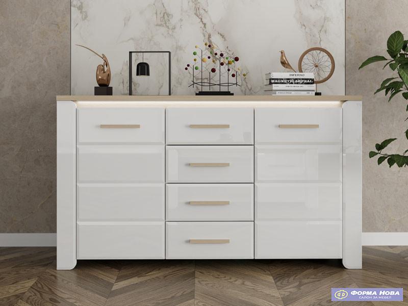 Комода АБЕРДИН 156 3К4Ф2В 