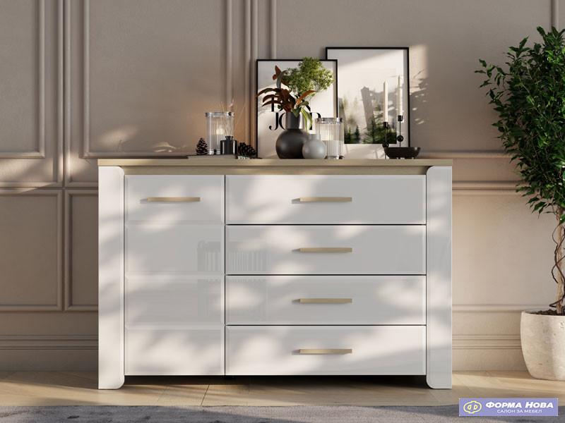 Комода АБЕРДИН 135 2К4Ф1В 