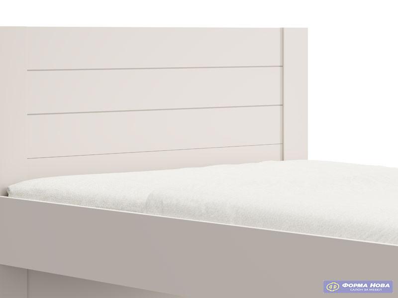Брачен кревет САЛАМИС 160 Опак бела 