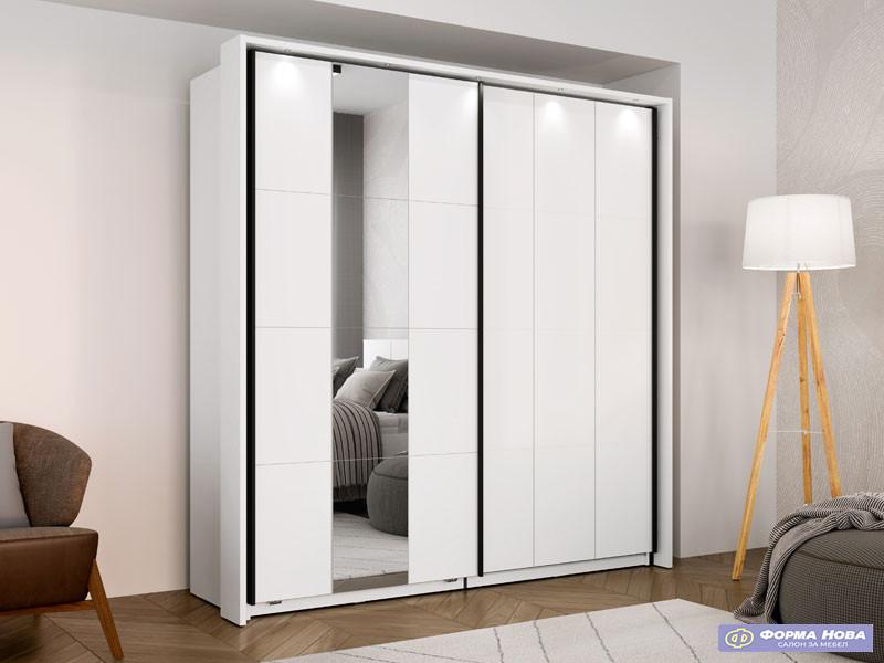 Гардеробер САЛАМИС 200 ОГ Опак бела 