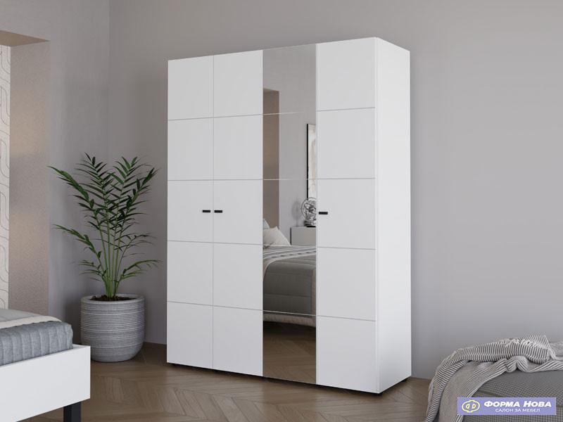 Ормар САЛАМИС 4К1О Опак бела 