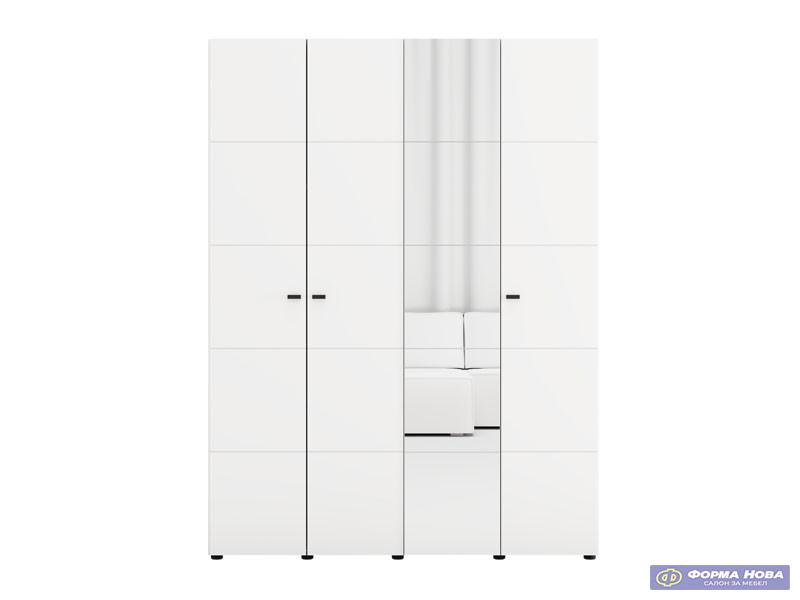 Ормар САЛАМИС 4К1О Опак бела 