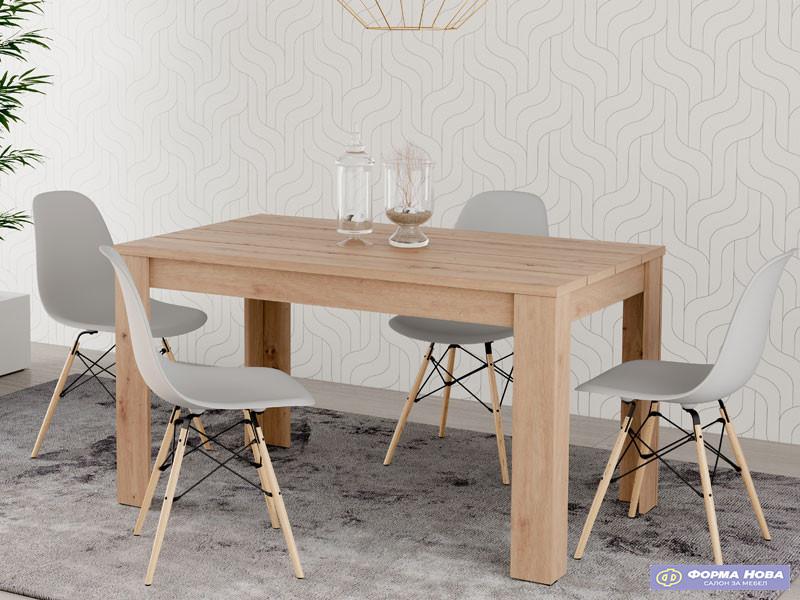 Трпезариска маса СПОЛЕТО 135х80 