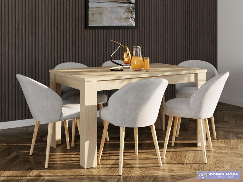 Трпезариска маса СПОЛЕТО 135х80 