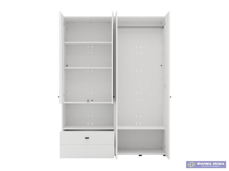 Ормар КАМПСИ 4К1Ф1О h207 Опак бела 