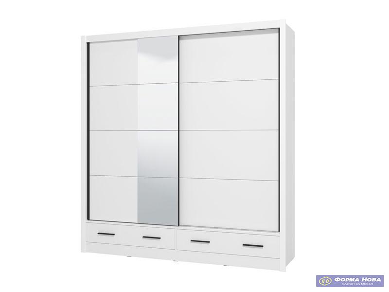 Гардеробер АЛБИ ПЛУС 205 2Ф ОГ Опак бела 
