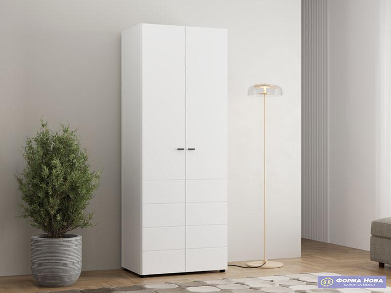 Ормар НЕВИС 2К х207 Опак бела 