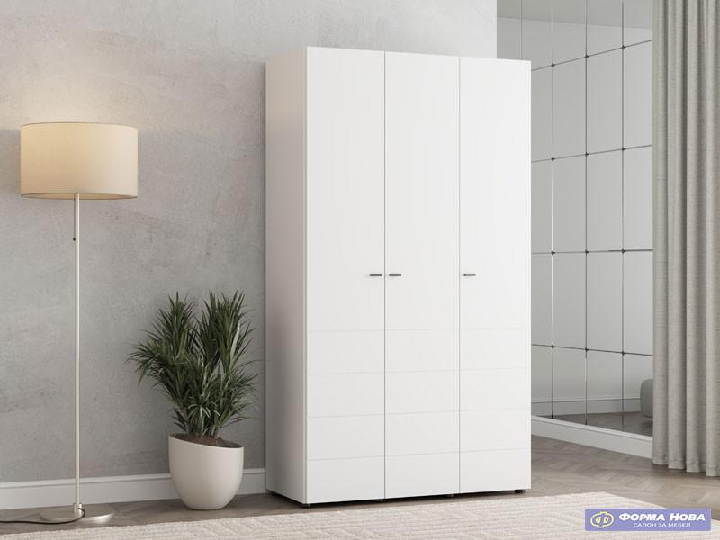 Ормар НЕВИС 3К х207 Опак бела 
