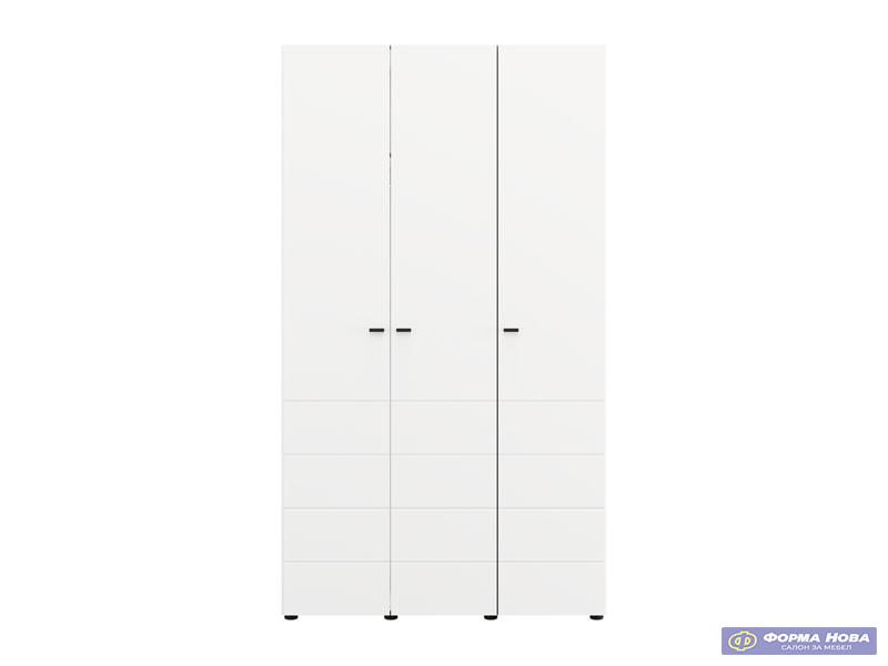 Ормар НЕВИС 3К х207 Опак бела 