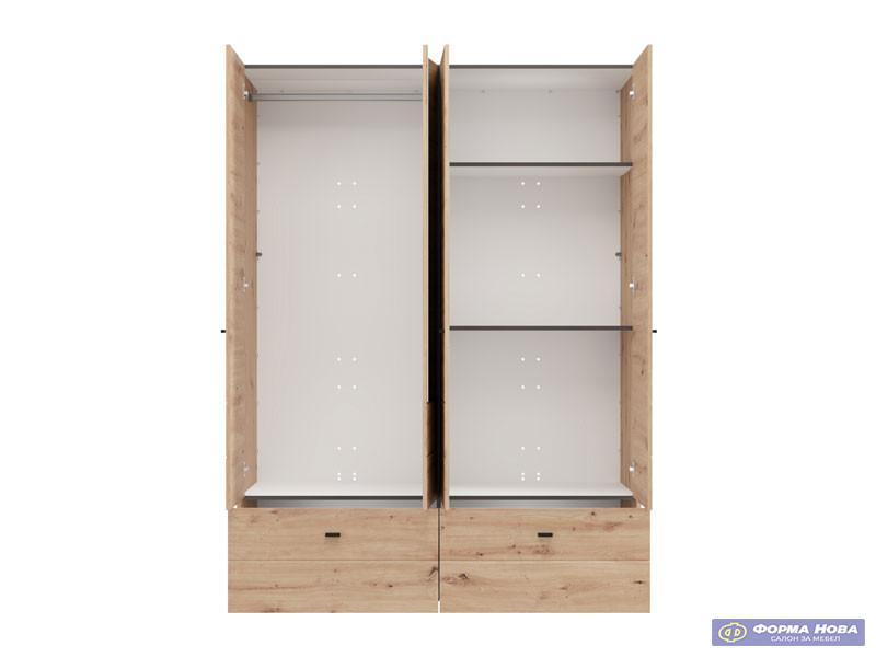 Ормар НЕВИС 4К2Ф1О х207 Артисан храст 