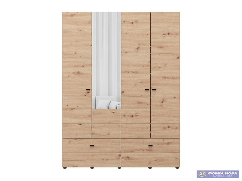 Ормар НЕВИС 4К2Ф1О х207 Артисан храст 