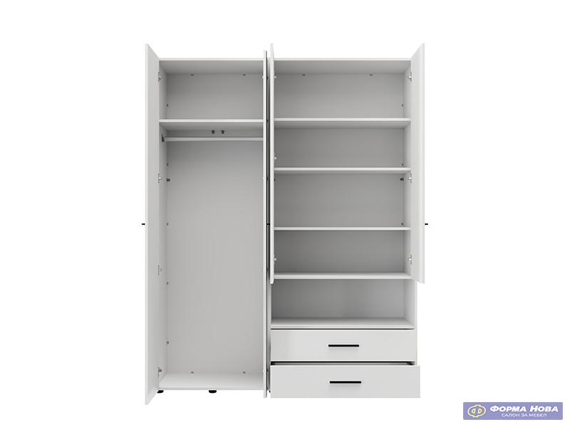 Ормар КАМБРИС 4К2ФО Опак бела 