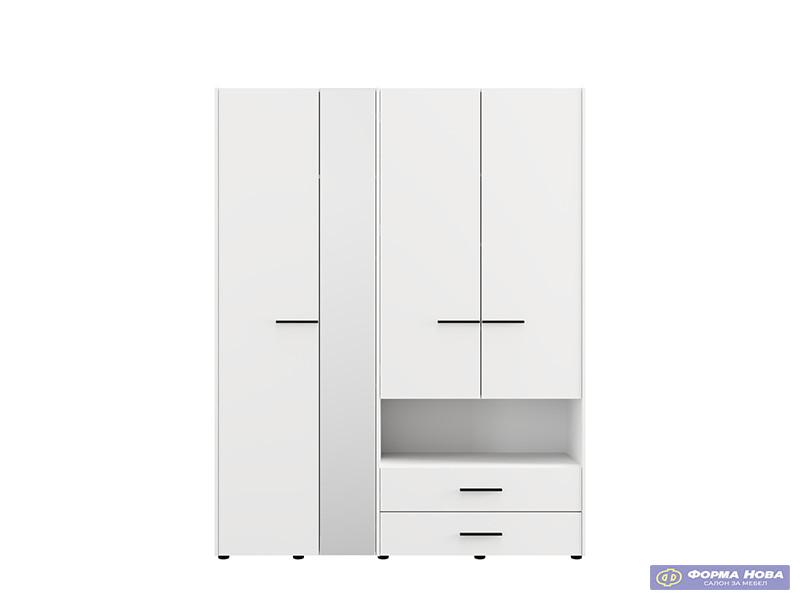 Ормар КАМБРИС 4К2ФО Опак бела 