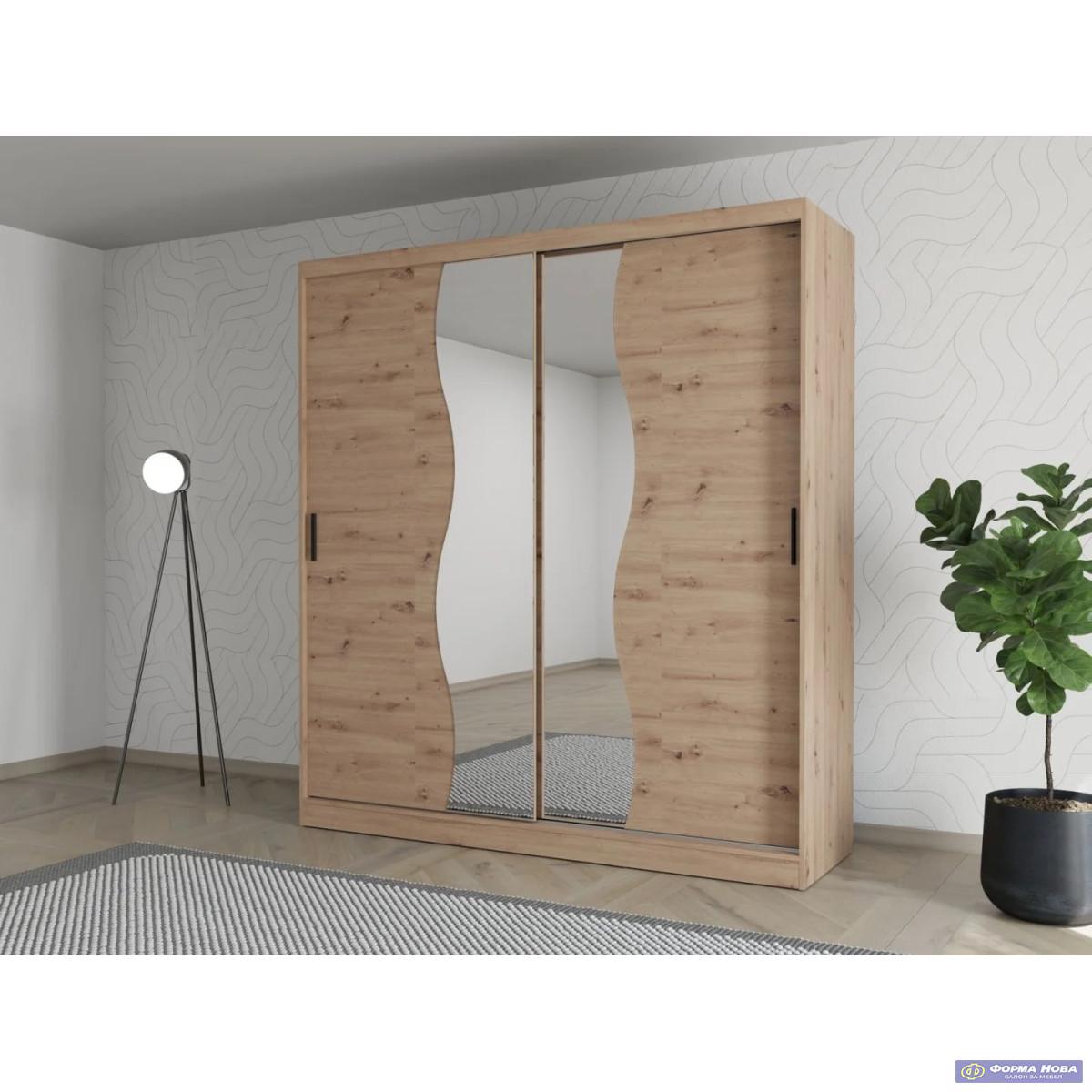 Гардеробер ВИСЕНТИН 200 ОГ ( со полици) Артисан храст 