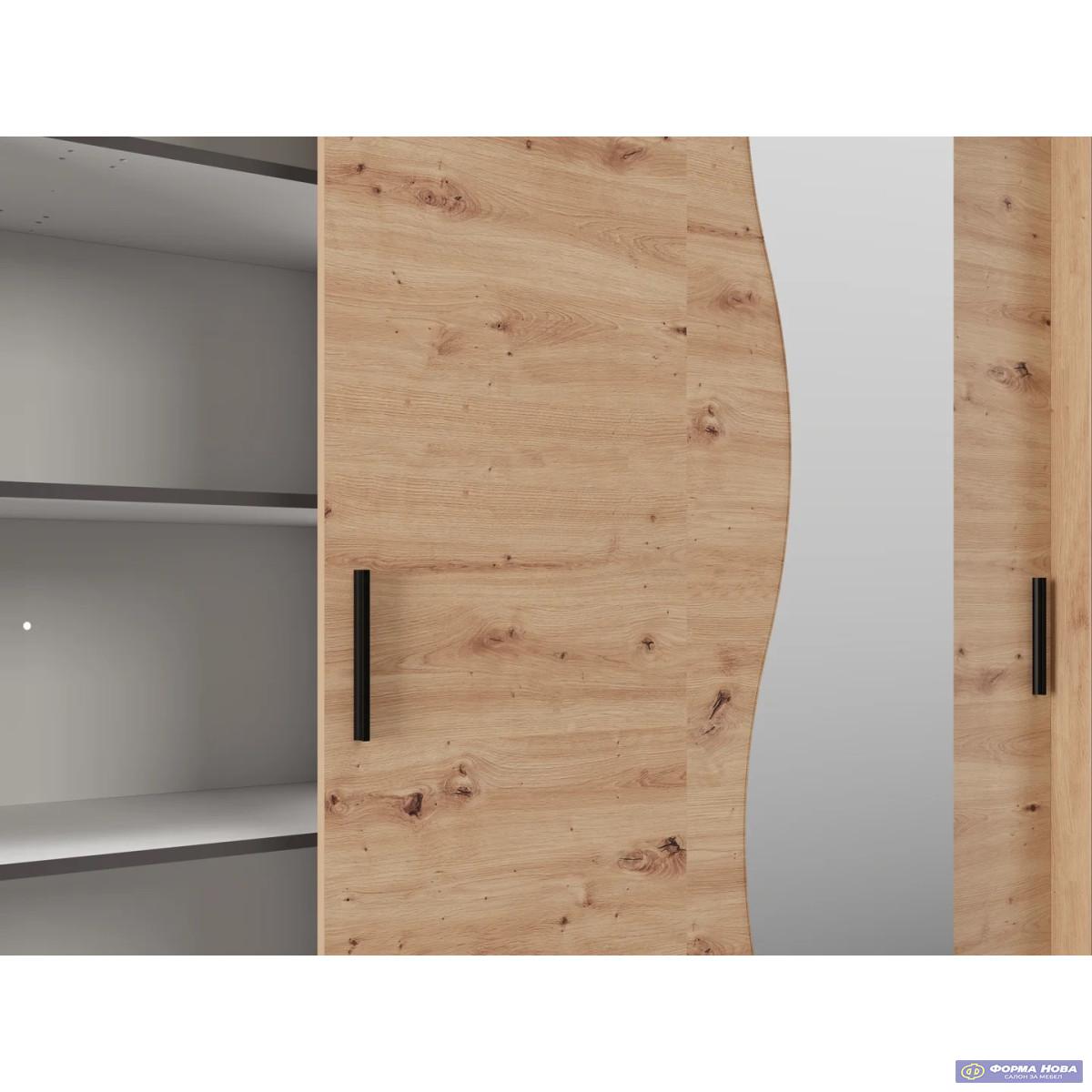 Гардеробер ВИСЕНТИН 200 ОГ ( со полици) Артисан храст 