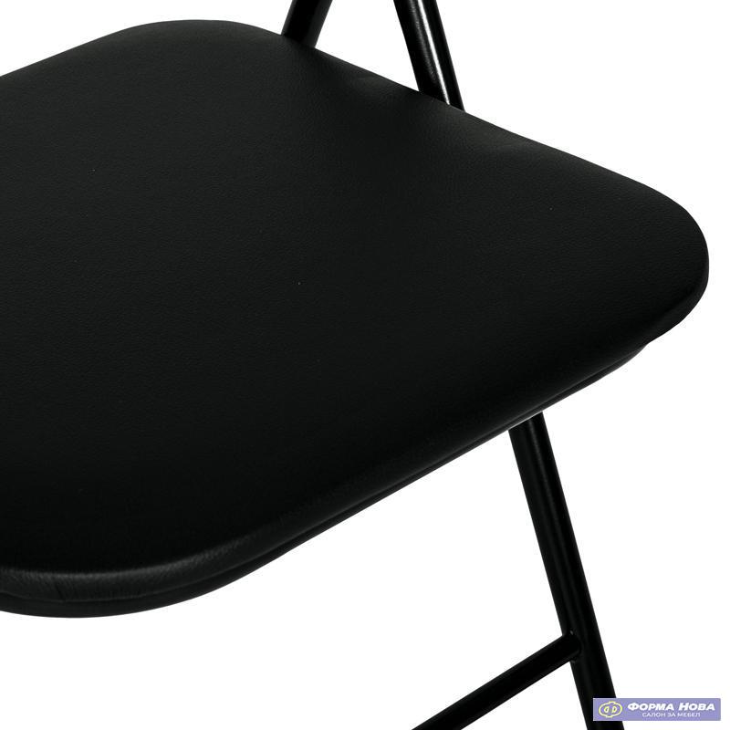 ПРЕКЛОПНА СТОЛИЦА DR 9 758 ЦРНА БОЈА 43x44x78 