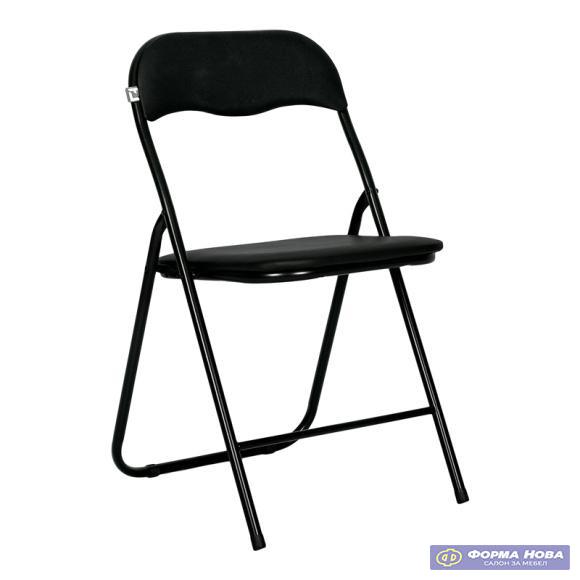 ПРЕКЛОПНА СТОЛИЦА DR 9 758 ЦРНА БОЈА 43x44x78 