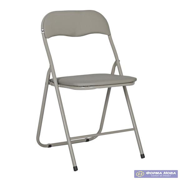 ПРЕКЛОПНА СТОЛИЦА DR 9 758 СИВА БОЈА 43x44x78 