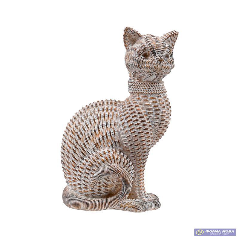 ПОЛИРЕЗИНСКА МАЧКА 21255-20PNR КАФЕАВА СО БЕЛА ПАТИНА 13x10,5x19,5 cm 