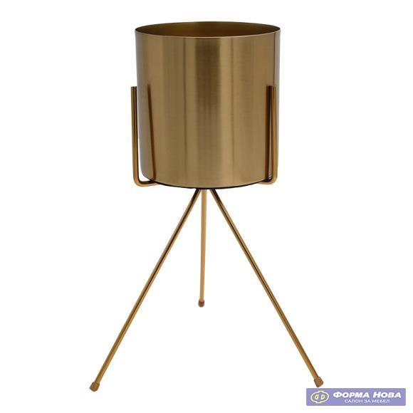 МЕТАЛЕН СВЕЌНИК VC8371B БРОНЗЕН 15?15?32 cm 