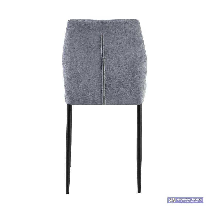 ТРПЕЗАРИСКА СТОЛИЦА ETC 25410 БОЈА ШТОФ RDG4507 17 МЕТАЛНИ НОГАРКИ 42x58x87cm 